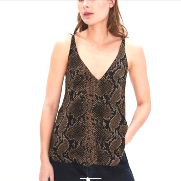 Zara Snake Print Sheer strappy tank sz small - Picture 8 of 11